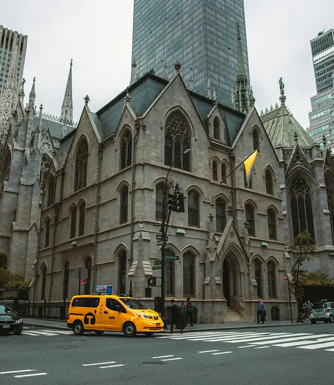 image of St. Patrick’s Cathedral in New York City.